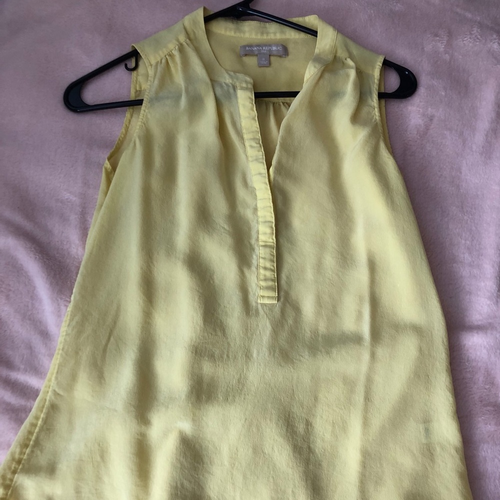 Yellow blouse from banana republic